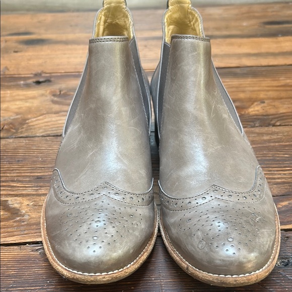 Paul Green Ava Taupe Leather Ankle Boots - Picture 9 of 9